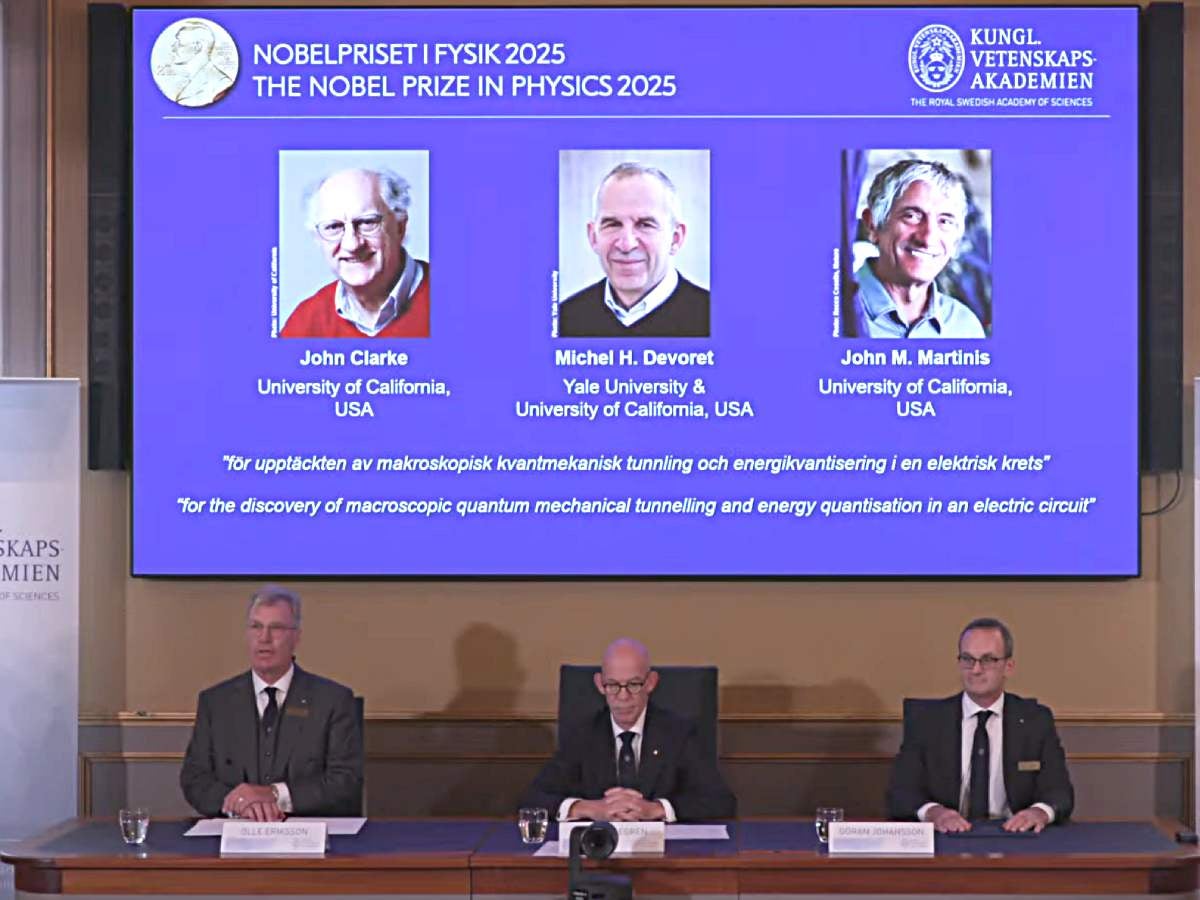 La triple corona del físico: Clarke, Devoret y Martinis logran el más prestigioso galardón científico en el año 2025.